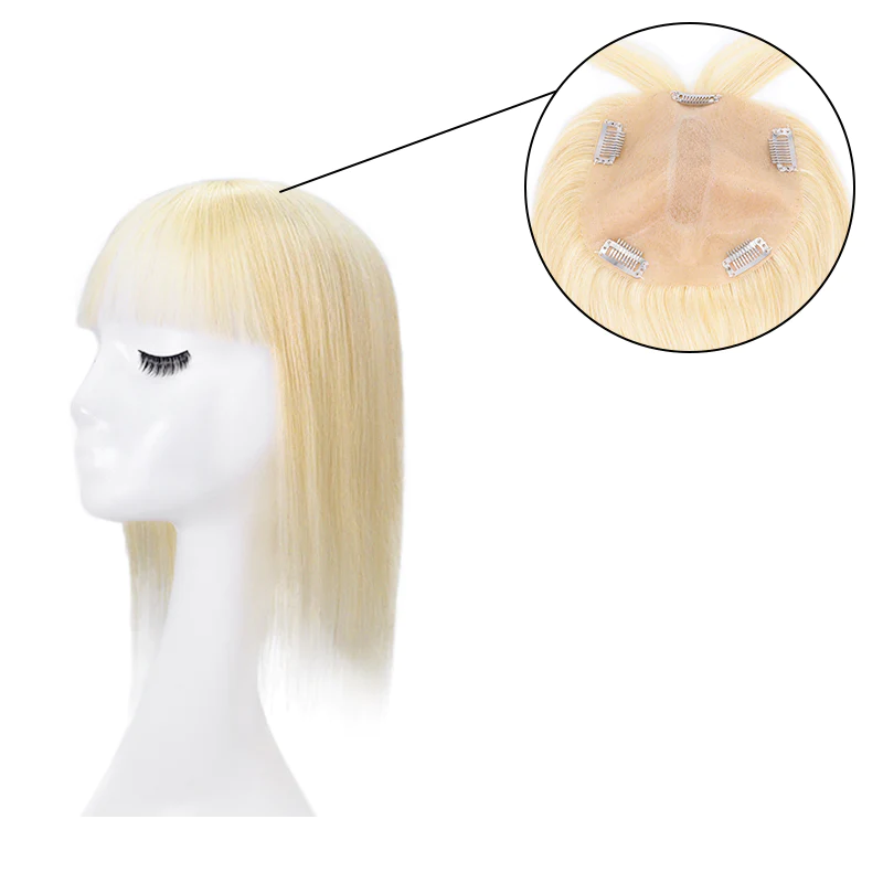 How To Clean Your Human Hair Topper With Bangs
