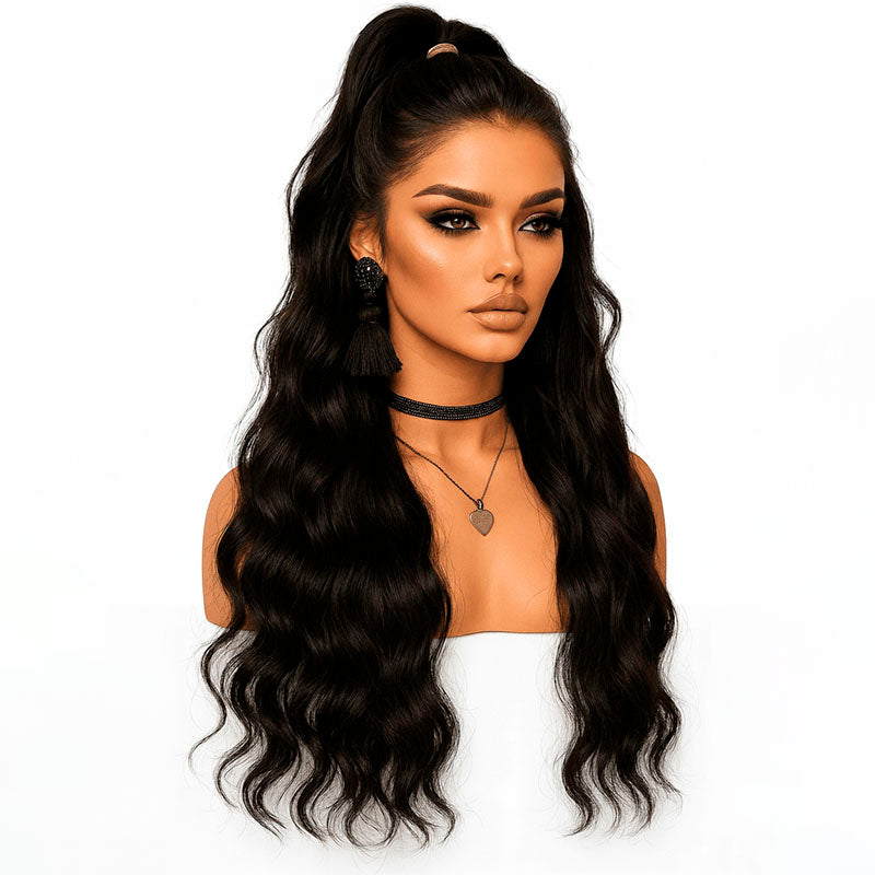 black wavy wig