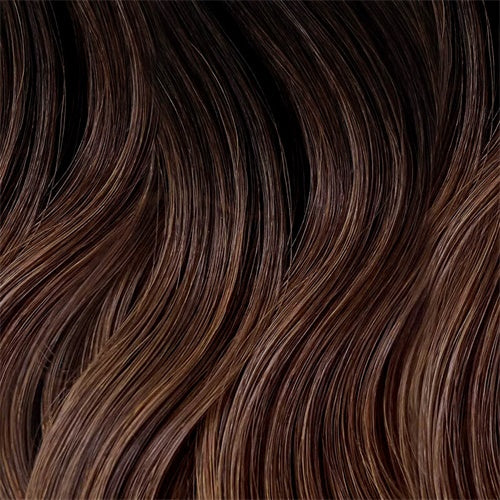 E-litchi Summer ︳Lightweight 3x5" Human Hair Topper Full Silk Base All Shades #1BT4 Jet Black | Medium Brown Free Part