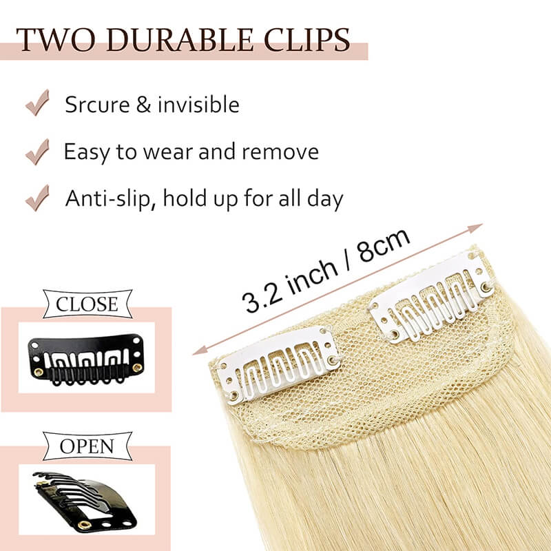 Clearance Human Hairpiece Clip In Hair Root Lifter 2 Pieces Bundle