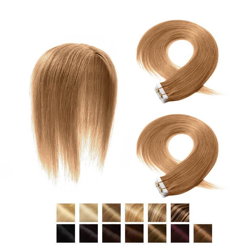 topper with tape extensions