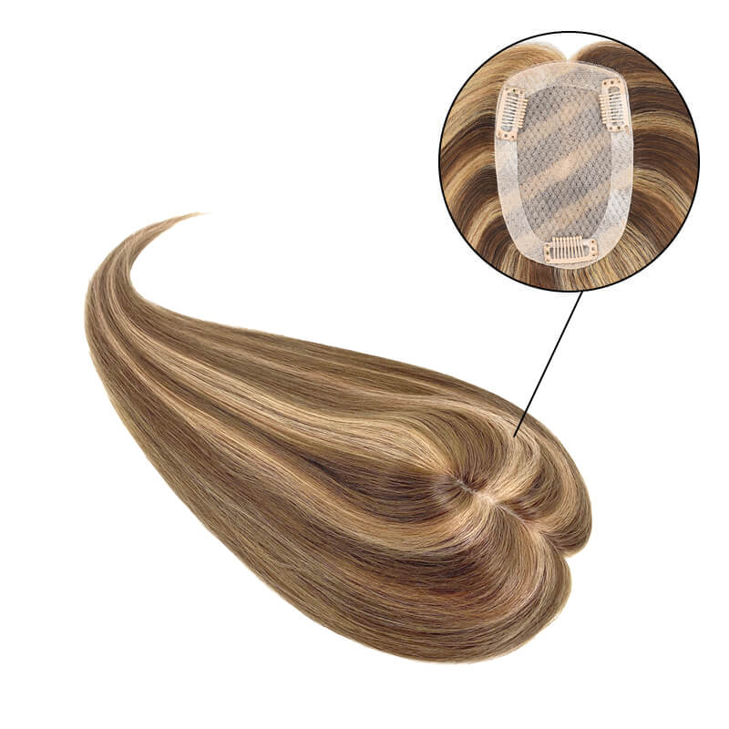 Women's Thinning Crown | Human Hair Topper | E-LITCHI Hair