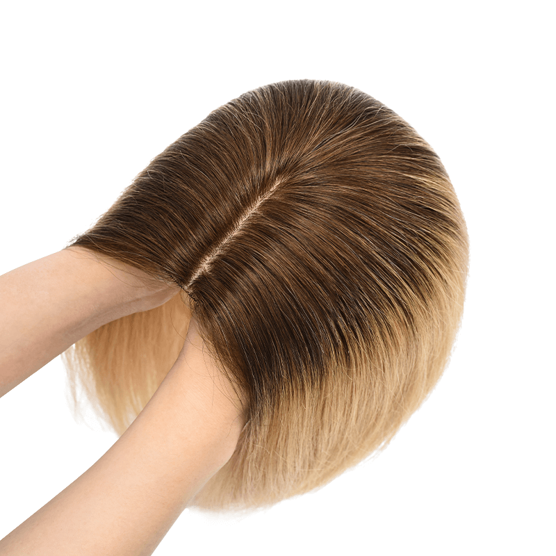 Susan ︳Human Hair Topper For Women Thinning Crown 10*12cm Silk Base Bronde Ombre