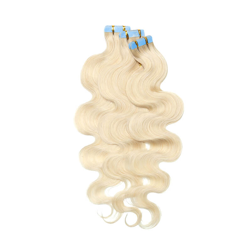 Bleach White tape-in hair extensions
