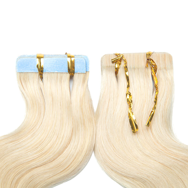 Bleach White tape-in hair extensions