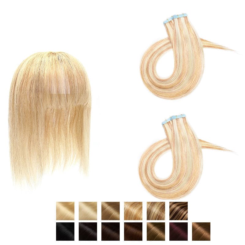 human hair tape in extensions