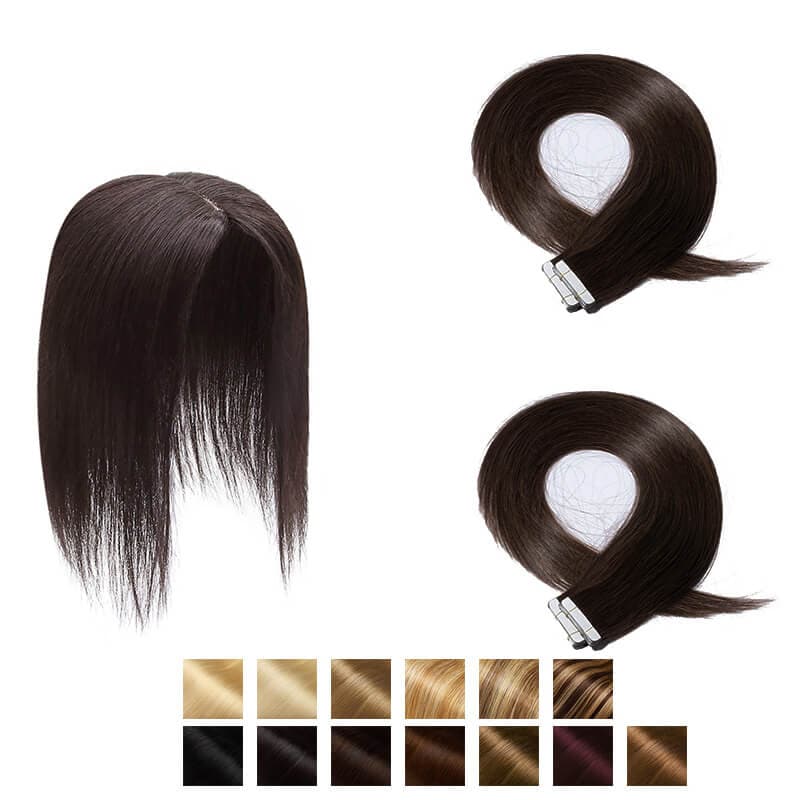 topper with tape extensions