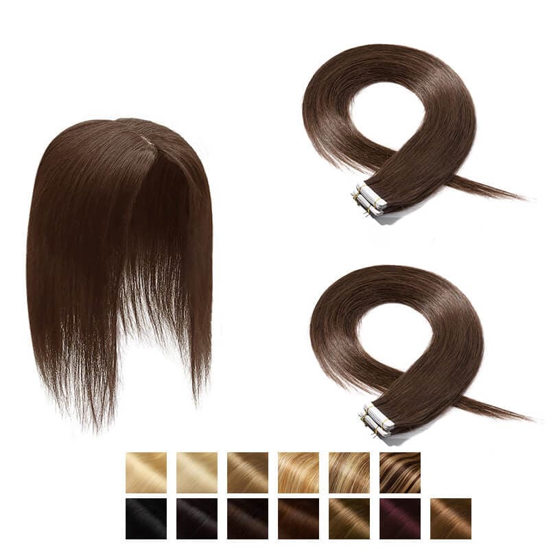 topper with tape extensions