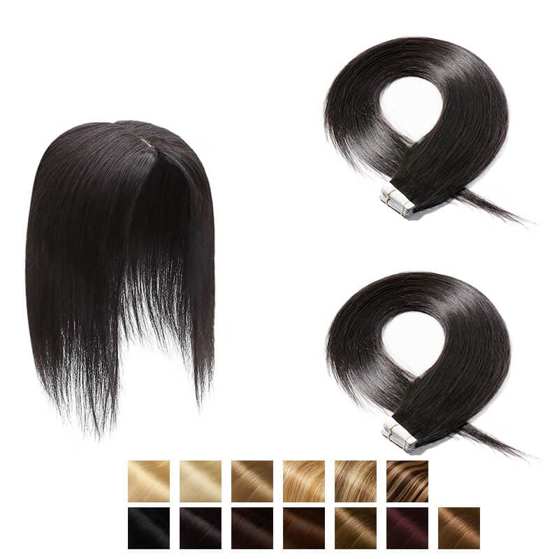 human hair tape in extensions