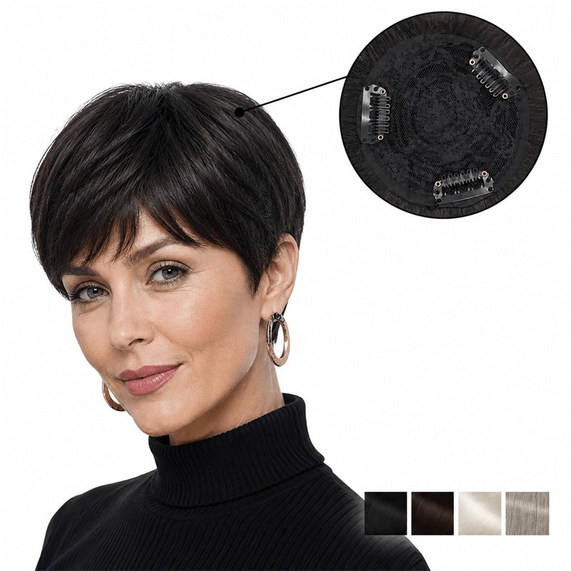pixie hair topper for short hair