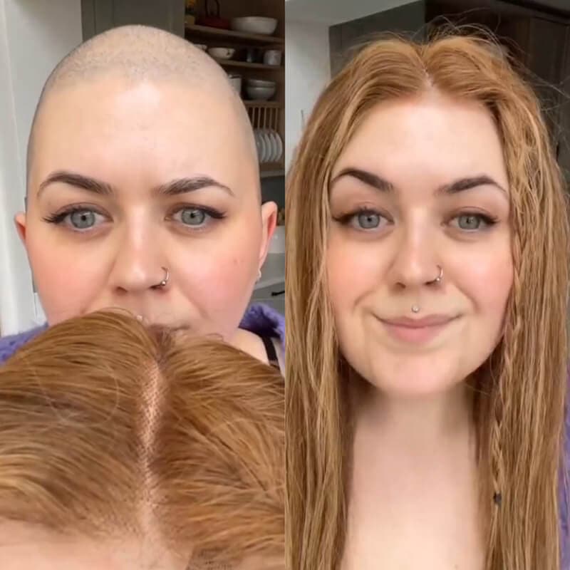 Straight & Wavy Hair Wig | Middle Part Long Hairstyle | E-LITCHI Hair