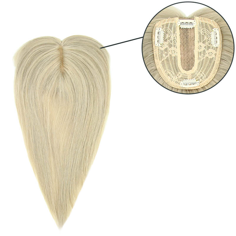 Human Hair Topper With Bangs