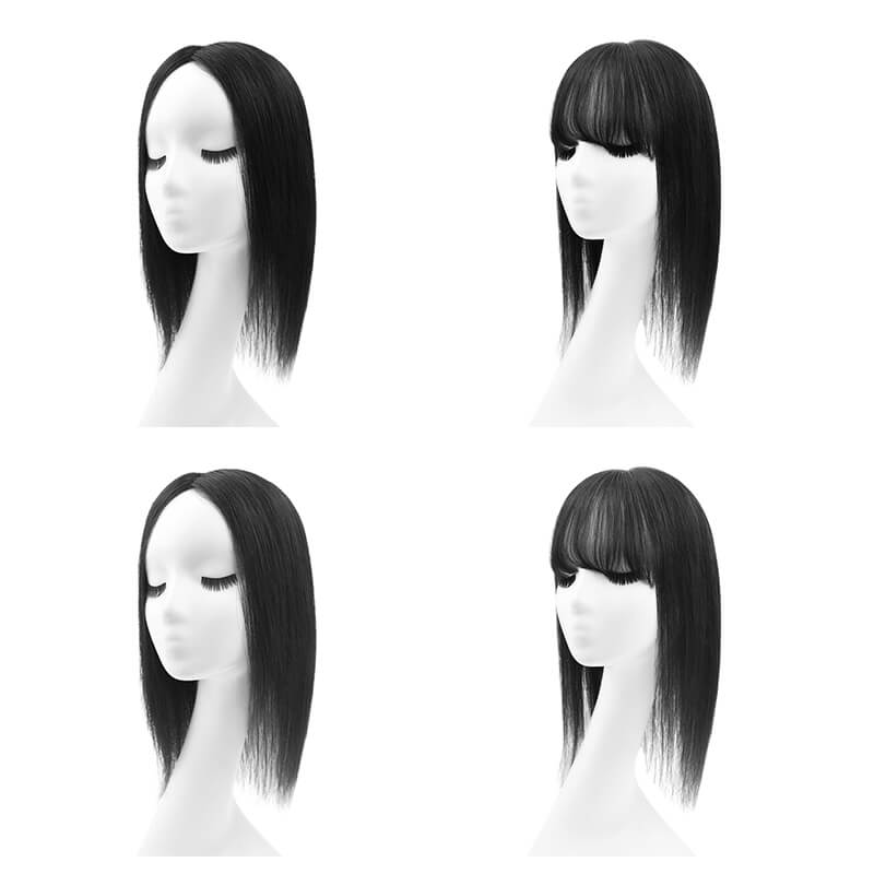 Women's Human Hair Toppers | Silk Hairpiece Toppers | E-LITCHI Hair
