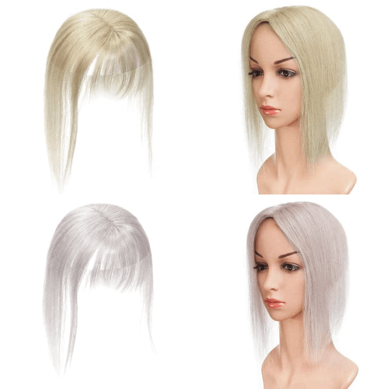Best Silk Hairpieces Straight | Base With Bang Topper | E-LITCHI Hair