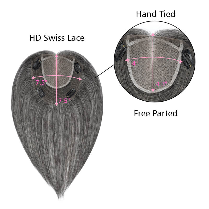 Lace Base Hair Topper | Topper for Thinning Hair | E-LITCHI Hair