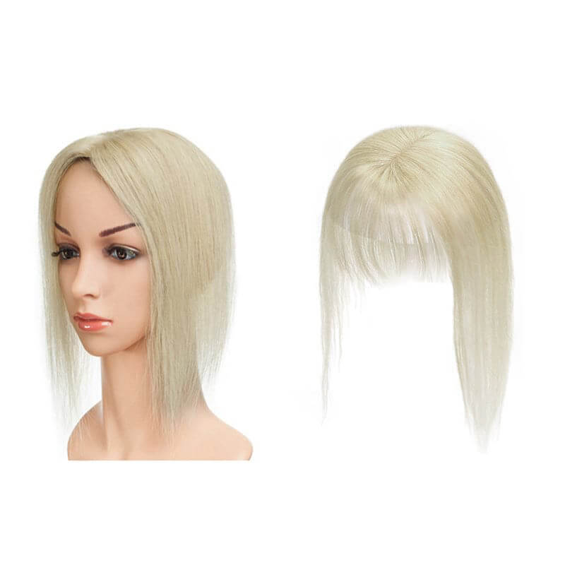 blonde human hair toppers