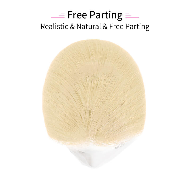 Dahlia Blonde Toppers | Bleach Blonde Toppers | E-LITCHI Hair