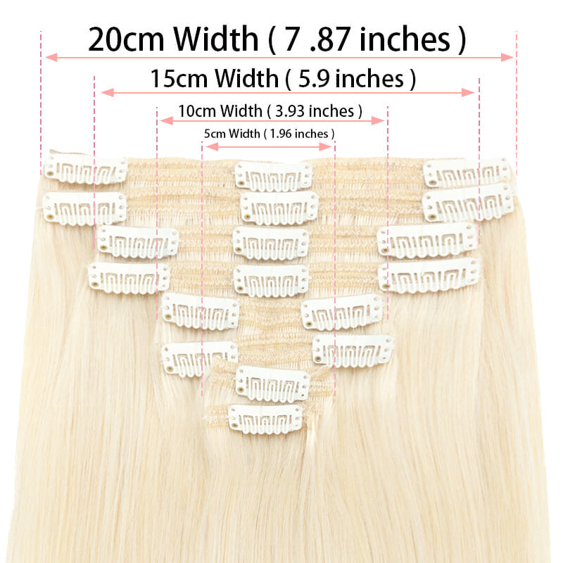 white clip in hair extensions