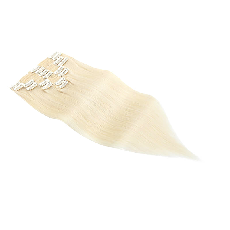white clip in hair extensions