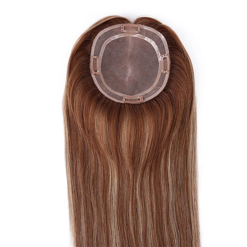 Balayage Brown Hair | Blonde Mono Hair | E-LITCHI Hair