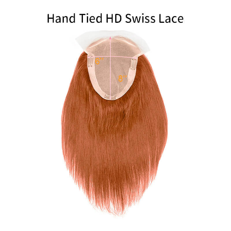 Human Hair Topper 15-20cm | Base For Hair Loss | E-LITCHI Hair