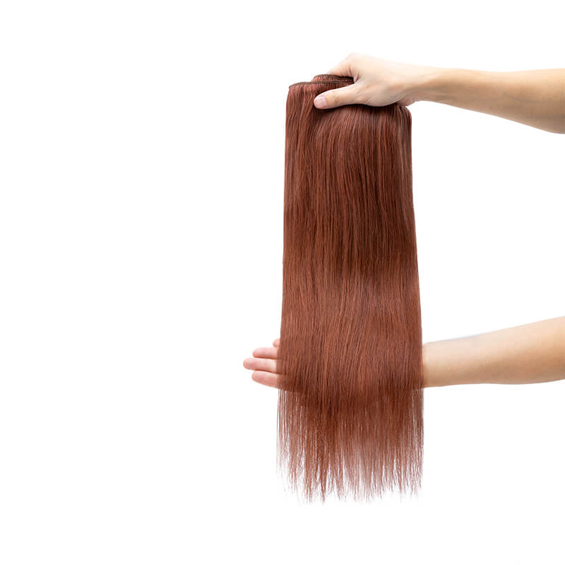 auburn clip in hair extensions