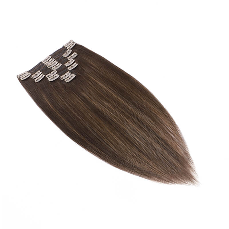 balayage clip in hair extensions