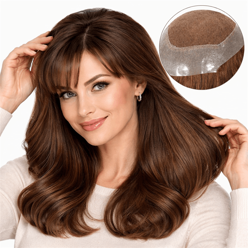 Dora ︳7x9" French Lace Full Coverage Hair Toupee Replecement