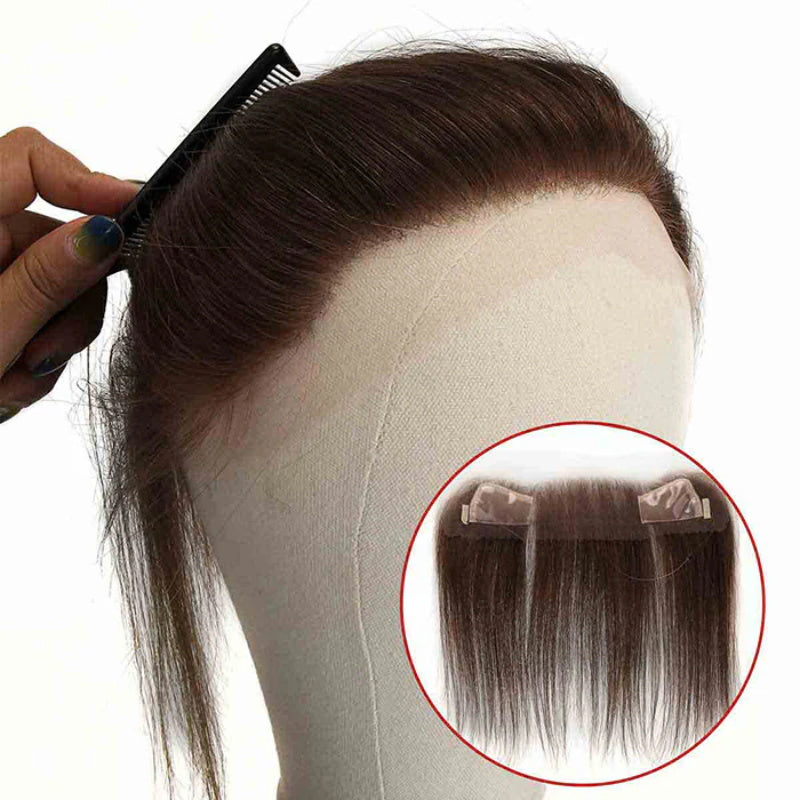 Full Lace Human Hair Topper with Halo Wire – For Receding Hairline