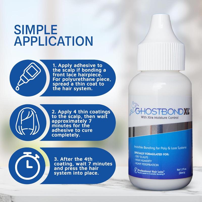 Professional-grade wig glue, Ghost Bond adhesive for hair systems and toupees