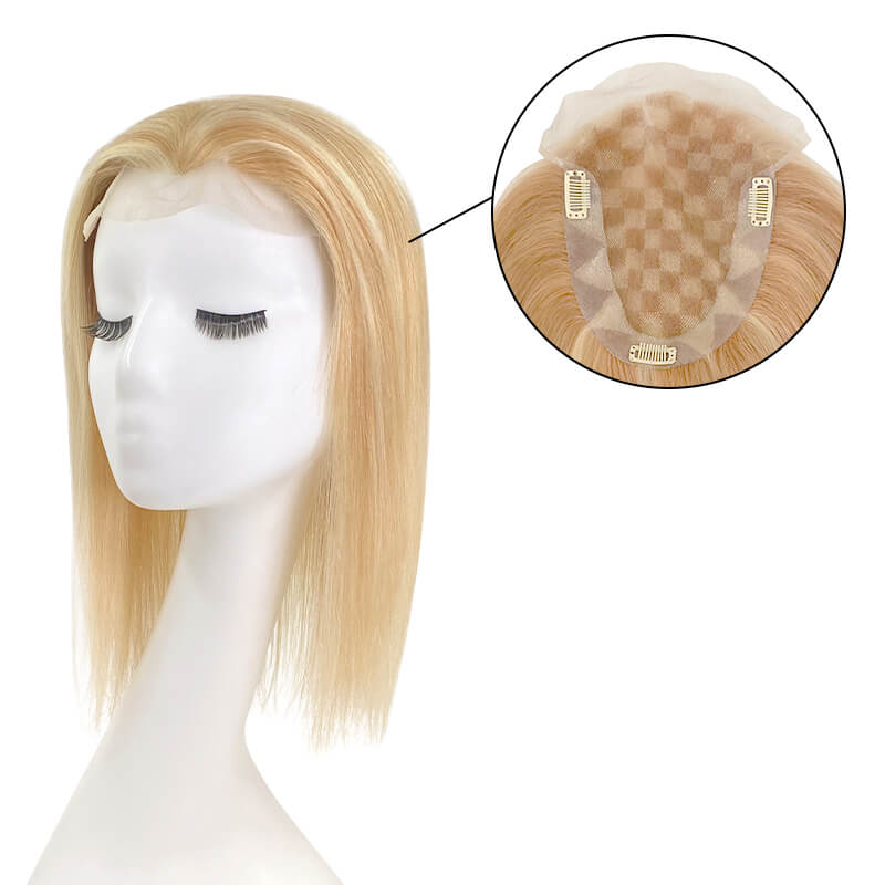Blonde Highlights full lace hair topper