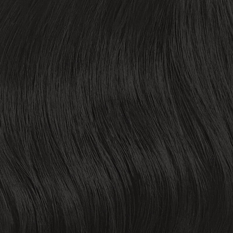 E-litchi PU Thin Skin Base 5x6.7" Human Hair System For Women Hair Loss, 6-18" #1B Natural Black Free Part