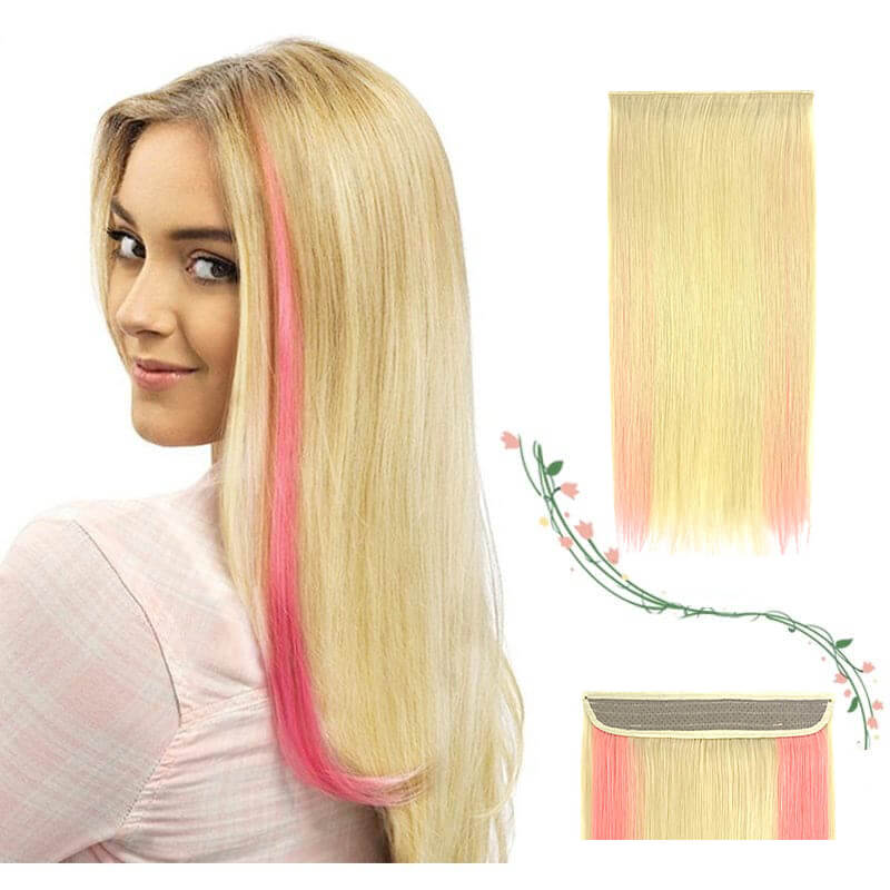 Colorful Hair Extensions | Halo Hair Extensions | E-LITCHI Hair