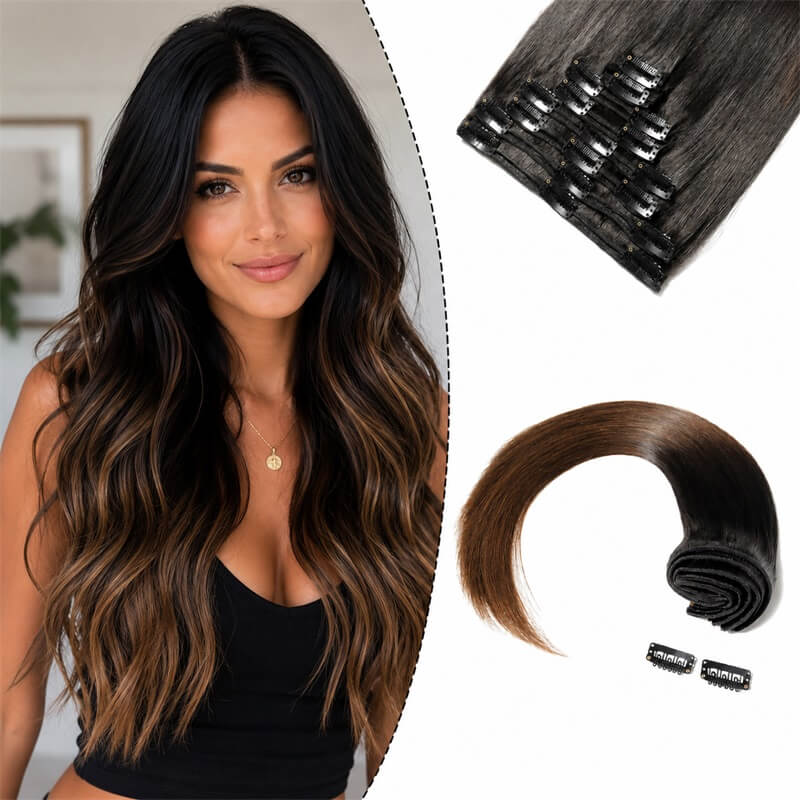 Clip-In Extensions for Glamorous Look