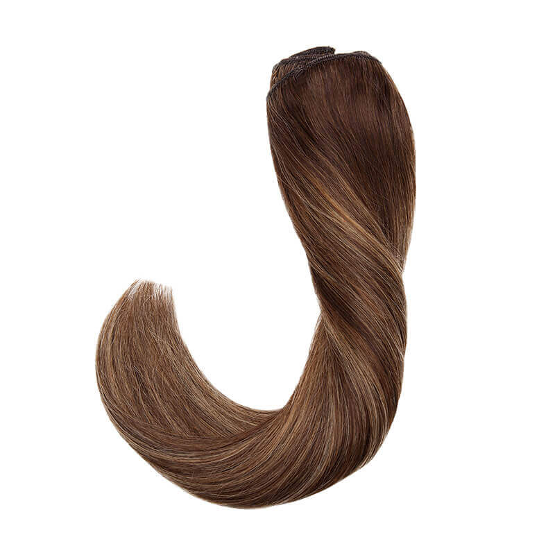 Balayage Clip In Human Hair Extension 8pcs
