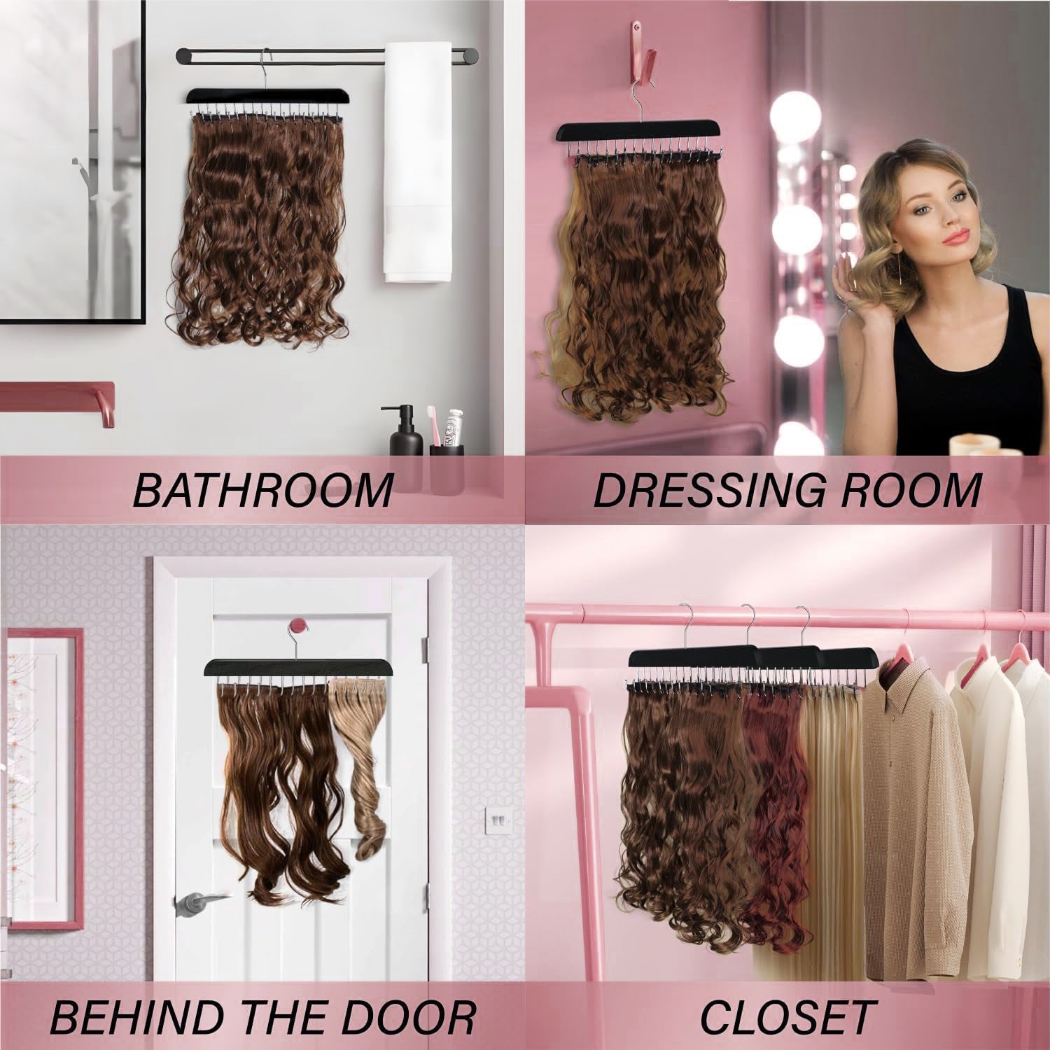 16-Tooth Hair Extension Holder Hanger