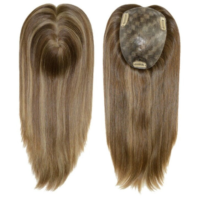 pu base hair topper for thinning hair