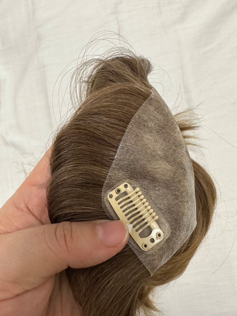 Patchs de cheveux en dentelle 2x2 pouces, remplacement pour l'alopécie areata