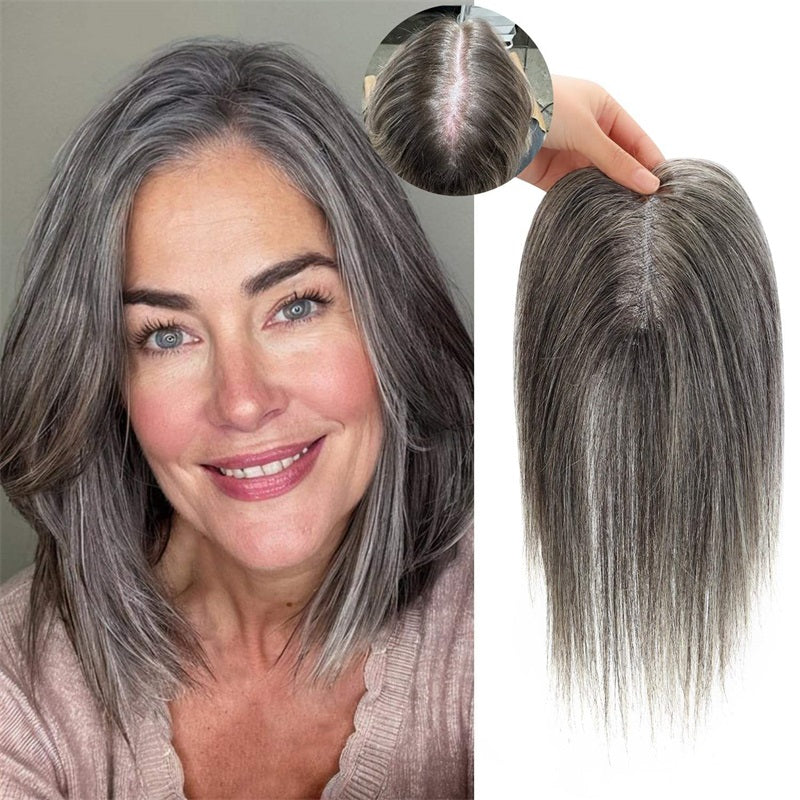 hair pieces for salt and pepper hair