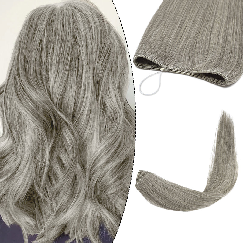 Salt Pepper Extension | Human Hair Extension | E-LITCHI Hair