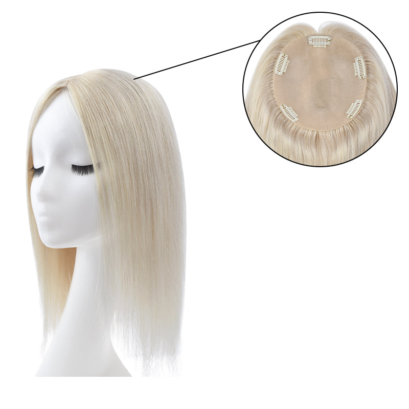 Sandy Hair Topper | Human Hair Topper | E-LITCHI Hair