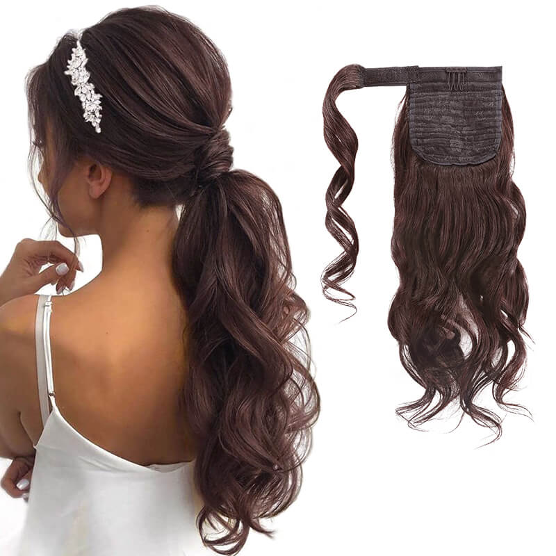 wrap ponytail body wave