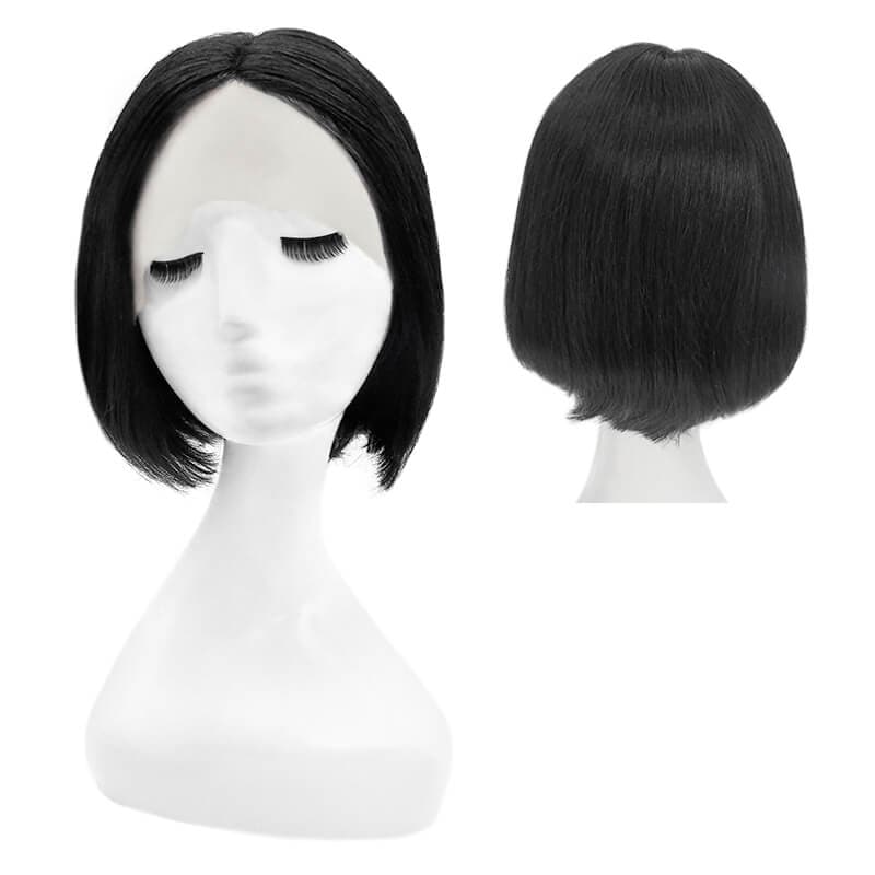 Jet Black Straight Short Bob Wig | Hair Lace Wig | E-LITCHI Hair