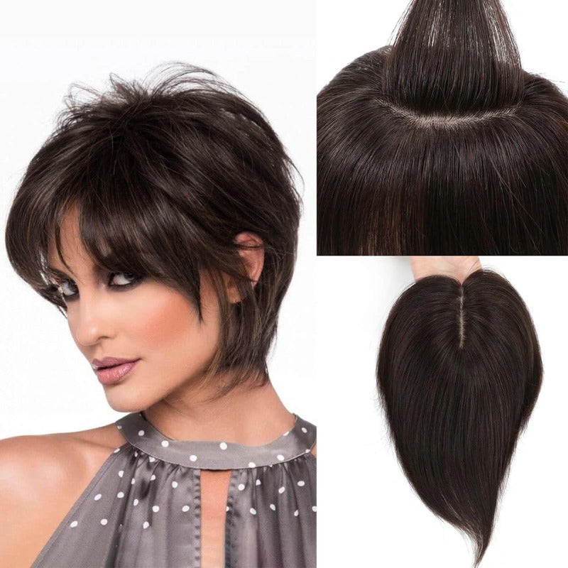 low density human hair toppers