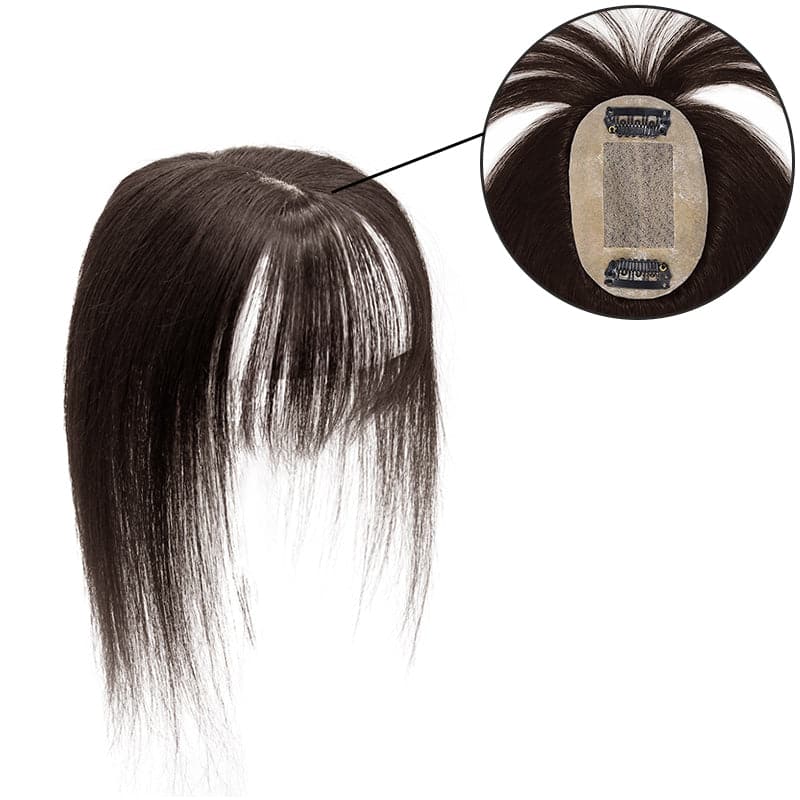 brunette human hair toppers