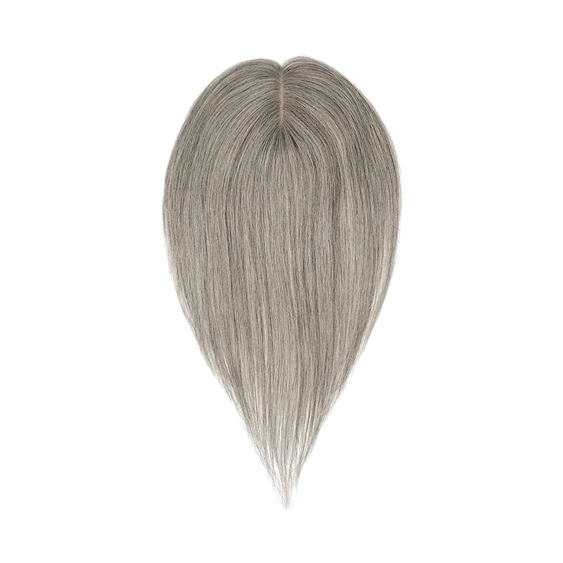grey human hair toppers