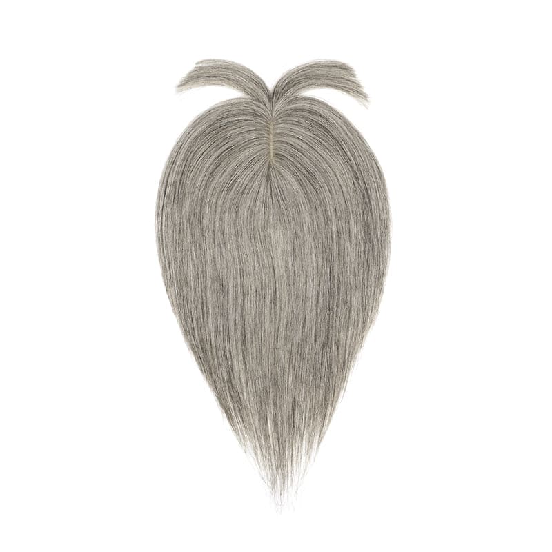 salt and pepper grey human hair toppers