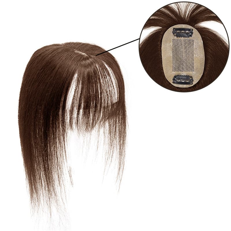 silk base human hair toppers