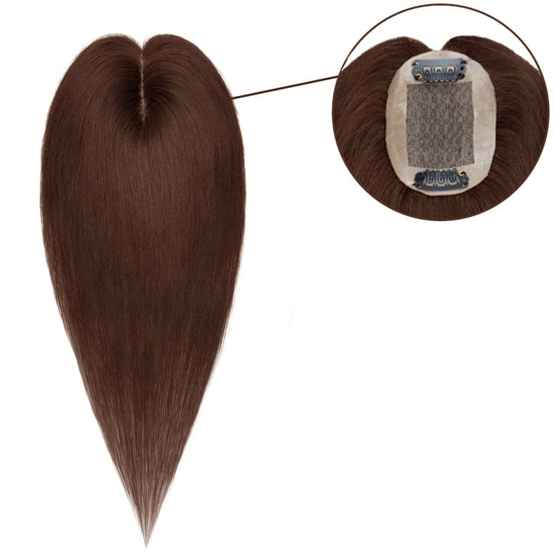brunette human hair toppers