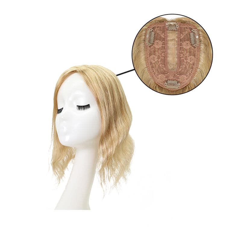 Susan Human Hair Topper | Bronde Highlight Topper | E-LITCHI Hair